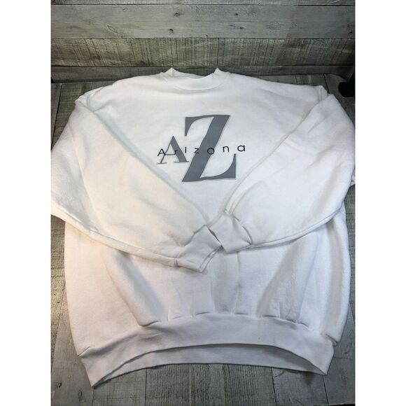 Men’s vintage crewneck white Arizona size extra large Tultex - Picture 1 of 7